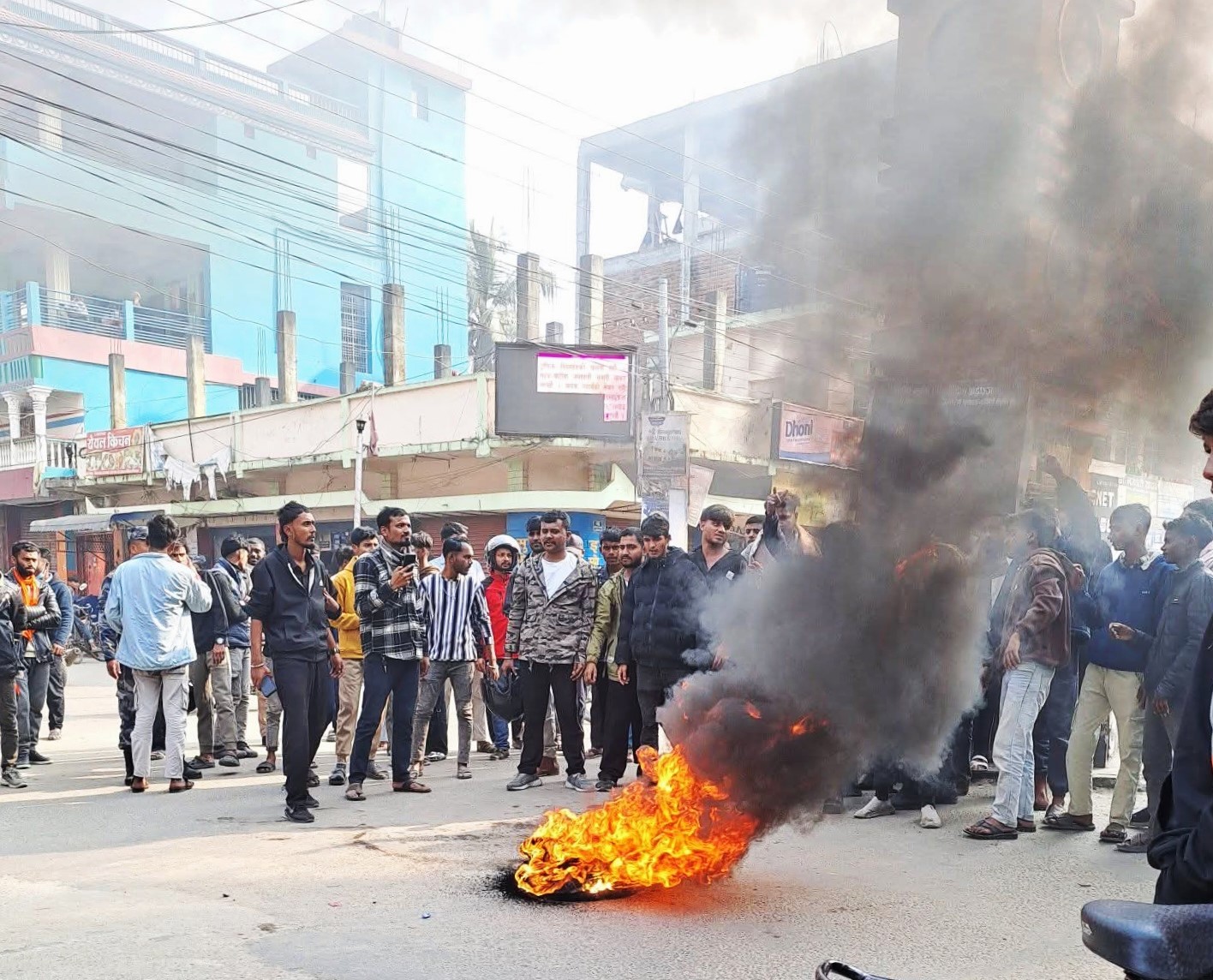 हिन्दु सम्राट सेना र बजरङ्ग दलको प्रदर्शन, आम हडताल घोषणा